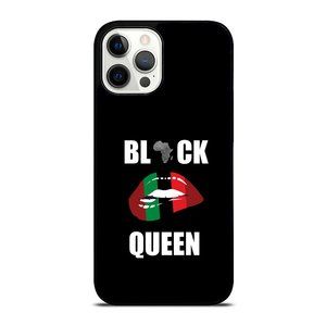 Black Queen African Pan Flag Sexy Lips Drip Melanin Pride iPhone Case
